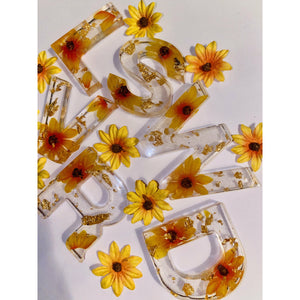 Sunflowers & Gold flacks Keychain