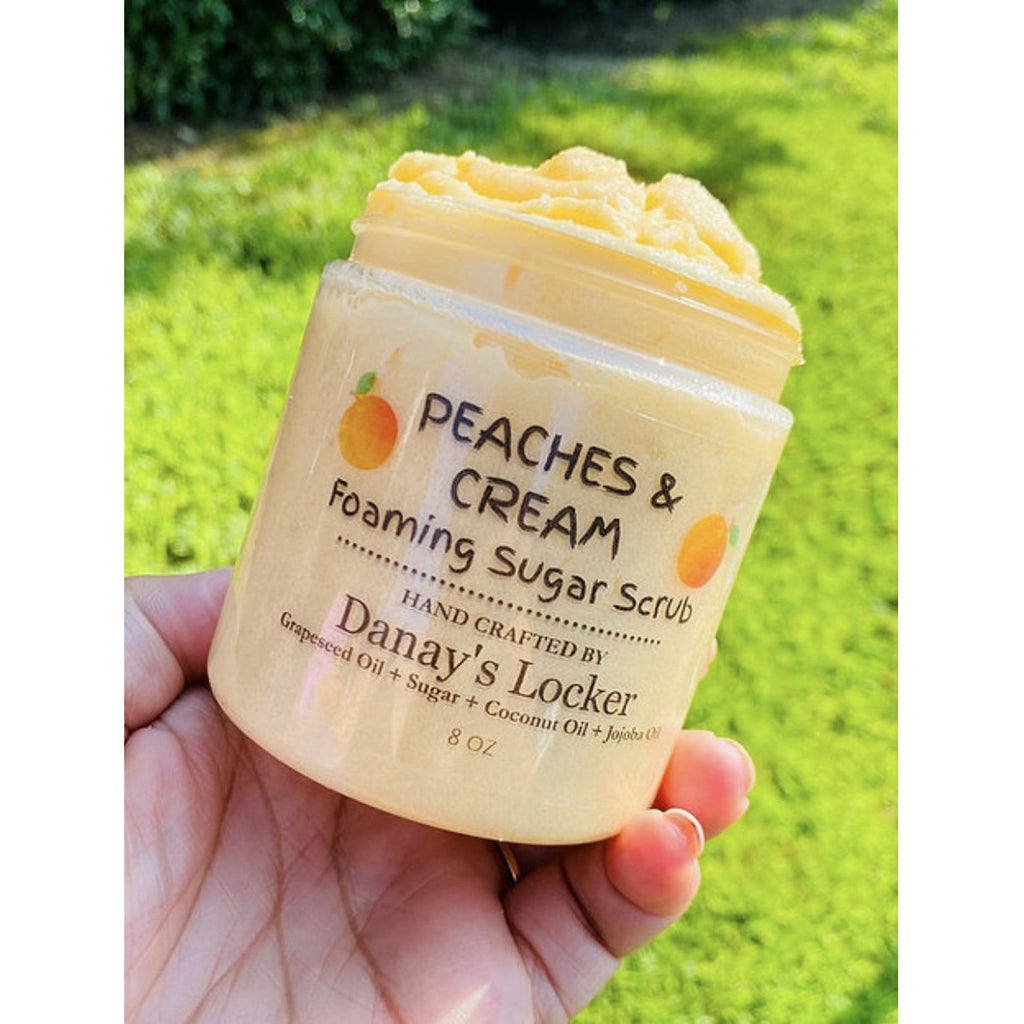 Peaches & Cream Foaming Sugar Scrub