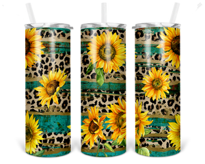 Rustic Sunflower tumbler