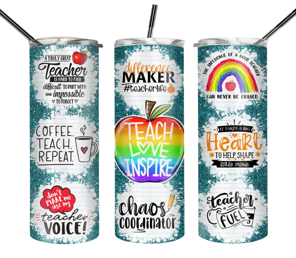 Teach Love Teacher Tumbler