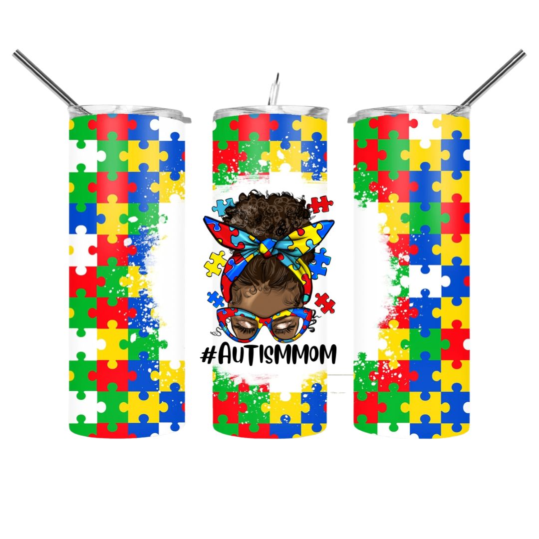 Autism Mom tumbler